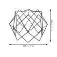 thumbnail image 2 of BESTYASH 1Pack Modern Lamp Shade Iron Material Hollow Out Design 11.8x8.7in, 2 of 7