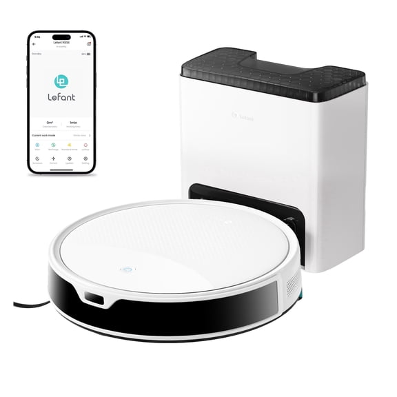 Lefant M350L Robot Vacuum and Mop, 40-Day Self-Emptying, Smart Obstacle Avoidance, WiFi/Alexa, Multi-Floor Mapping, 150 Min Runtime