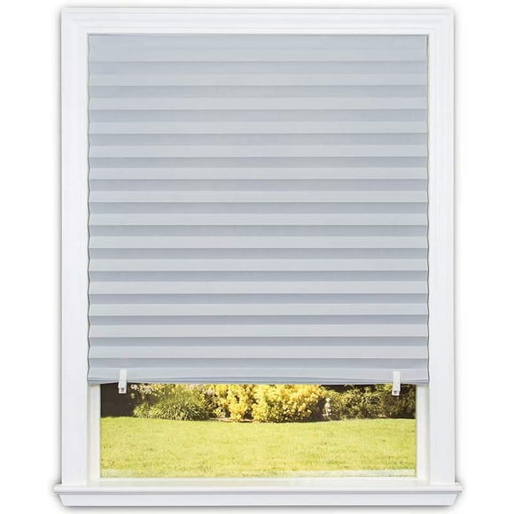 Room Darkening Pleated Paper Shade Light Filtering Temporary Pleat Paper Shades, 36 In X 72 In, 1-Pack, White$Light Filtering Temporary Pleat Paper Shades, White, Quick Fix & Easy To Install, 36" X 72", 1 Pack$Trim-at-Home Light Filtering Fabric White, 36 In X 72 In Easy Lift Cordless Pleated Shade, 36 Inch X 72 Inch