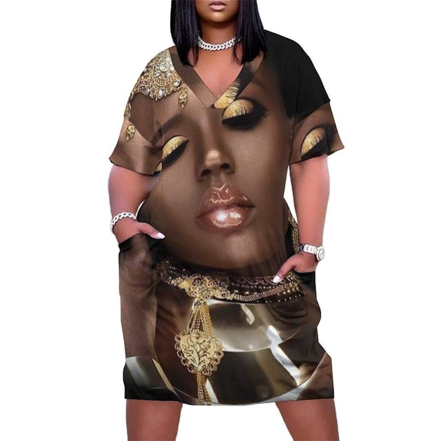 Vestido holgado con bolsillos de Reina África vestido de verano para mujer vestidos de lujo para mujer vestidos de fiesta para mujer 2025