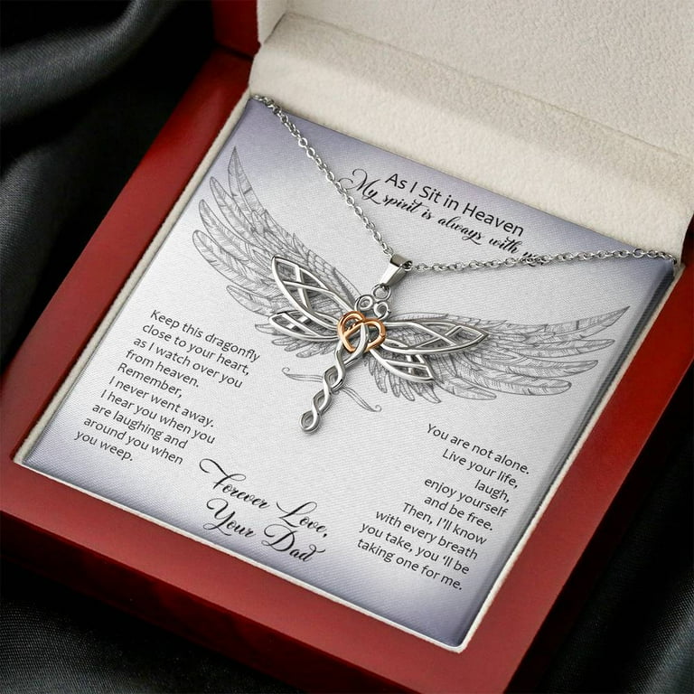 Custom Giant From Dad In Heaven Rose Gold Finish Dragonfly