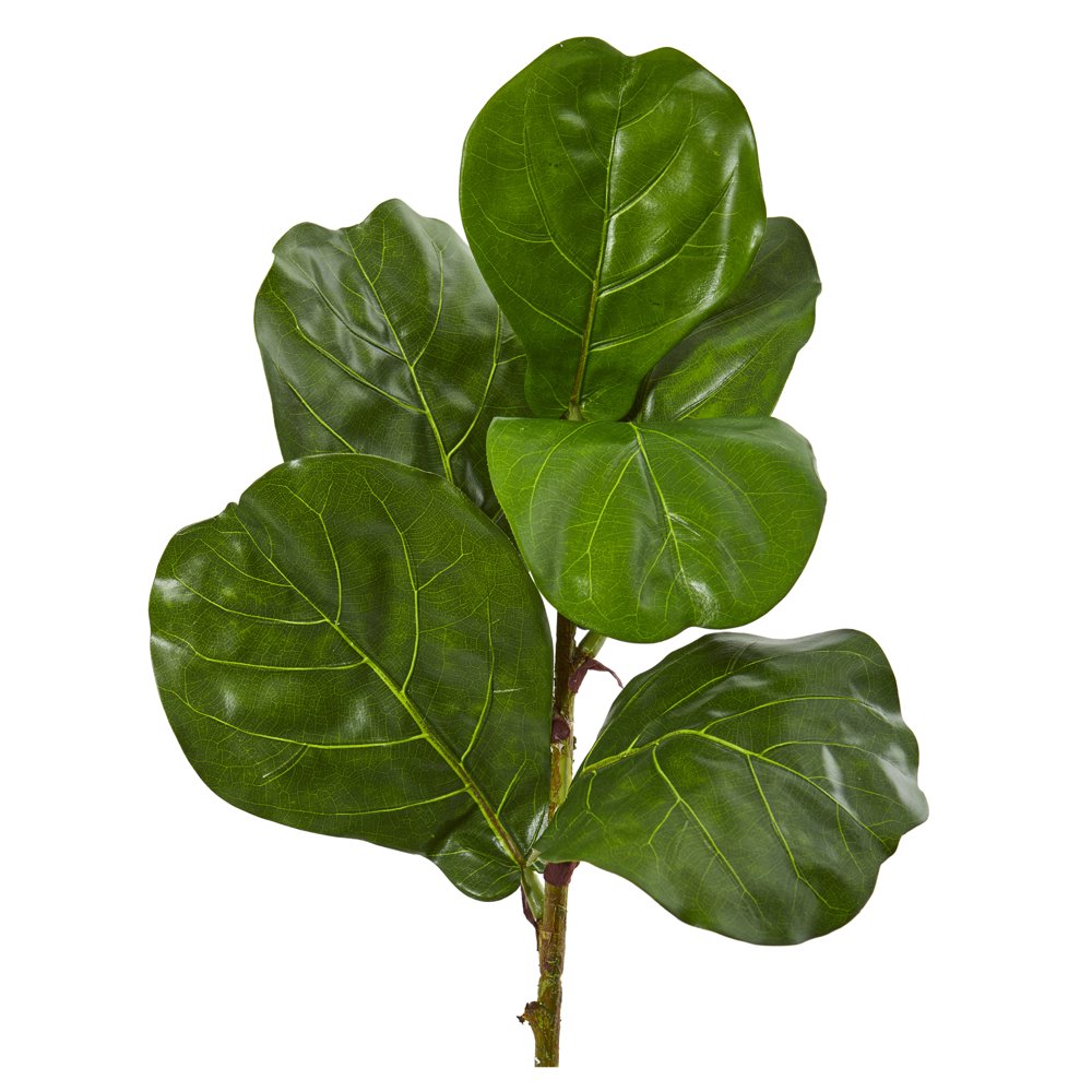 Nearly Natural 23” Fiddle Leaf Artificial Plant (Set of 4) Walmart