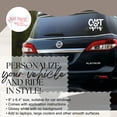 thumbnail image 2 of Cat Mom Pet Car Decals With Paw Print Window Stickers Vehicle Vinyl Art 8x6.5-Inch Glossy White, 2 of 7