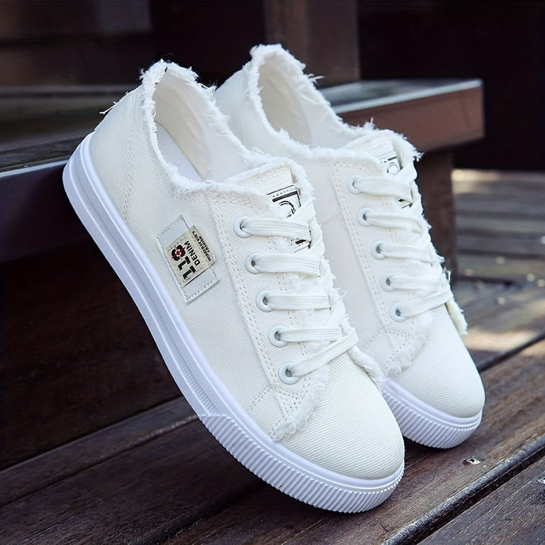 Flat shoes white colour hot sale