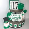 STEADY St. Patrick's Day Tiered Tray Decor Inspiration Holiday Decoration Inspiration St. Patrick's Day Farmhouses Tiered Tray Decor(60PCS)