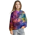 thumbnail image 3 of Cute Hoodies For Girls - Girls Galaxy Print Hooded Sweatshirt Soft Pullover With Pockets Cozy Casual Outerwear For Kids,, 3 of 4