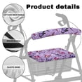 thumbnail image 5 of Jiueut Purple Butterfly Medical Rollator Walker Seat & Back Cat Covers for Women 2 Piece Seat and Back Rest Cover for Rollator Walker for Seniors Driving Aid Cover, 5 of 7