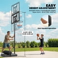 thumbnail image 4 of Soozier Portable Basketball Hoop Stand Outdoor, 4.4–10 ft Easy Adjustable, 4 of 10