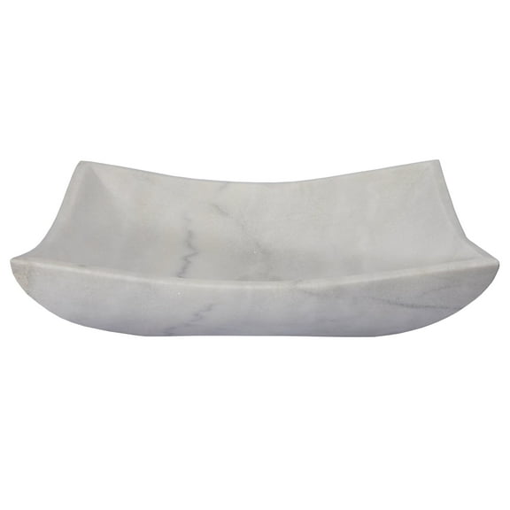 Eden Bath EB-S011GW-P 18.5 x 14.75 x 5 in. Polished Guanxi Marble Rectangular Deep Zen Sink, White