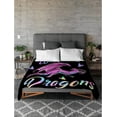 thumbnail image 6 of Just A Girl Who Loves Dragon Blanket,Flannel Throw Blanket Ultra Soft Micro Lightweight Flannel Blanket Bed Couch Living Room All-Season 30"x40", 6 of 6