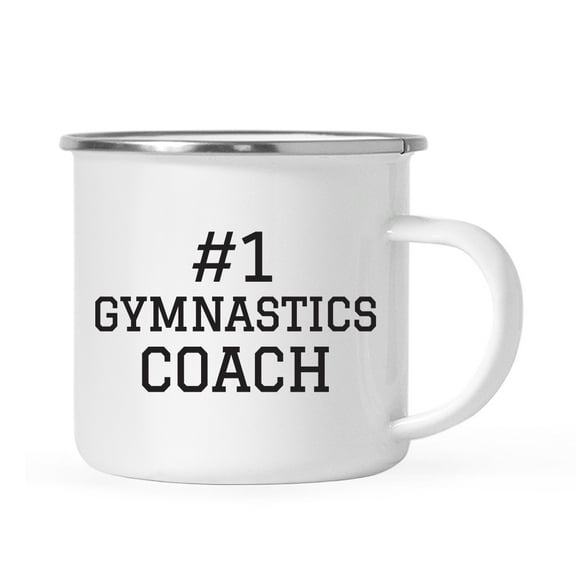 Koyal Wholesale Stainless Steel Campfire Coffee Mug, #1 Gymnastics Coach, 1-Pack