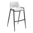 thumbnail image 2 of Home Square 29.3" Engineered Wood & Fabric Barstool in White - Set of 2, 2 of 5