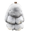 thumbnail image 5 of Llavero de Coche Nuevo Hecho a Mano Suave Conejo Pompom Encantos Conejo Llavero de Coche Colgante Eterna Flor Bola Linda Llavero, 5 of 5