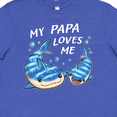 thumbnail image 4 of Inktastic My Papa Loves Me Whale Shark Youth T-Shirt, 4 of 5