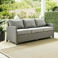thumbnail image 2 of Crosley Bradenton Wicker Patio Sofa in Gray, 2 of 9