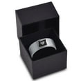 thumbnail image 3 of Tungsten Oregon The Beaver State Heart Band Ring 8mm Men Women Comfort Fit Gray Flat Cut Brushed Polished, 3 of 4