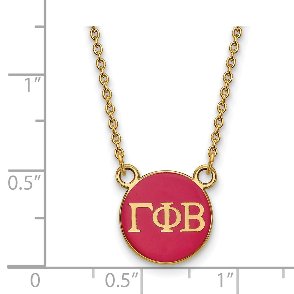 Logoart Sterling Silver Gp Gamma Phi Beta Heart Pendant Logoart Sterling Silver Gp Gamma Phi Beta Heart Pendant