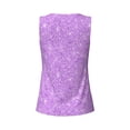 thumbnail image 3 of Rocae Lilac Glittering for Women's Workout Tank Top Lightweight Sleeveless Fit Tops- Moisture-Wicking, BreathableX-Large, 3 of 9