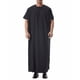 thumbnail image 1 of Tops para hombre, blusas y camisas de cuello redondo y manga corta para hombre, túnica musulmana para hombre, túnica árabe de estilo medio, camisa larga de manga corta con cuello abotonado y bolsillo,, 1 of 9