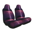 thumbnail image 2 of Sikiie Thunderstorm Violet Purple Car Seat Covers 2PCs Front Car Seat Covers Universal fit for Most Cars SUVs and Trucks-2 PCS, 2 of 9