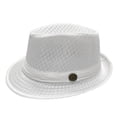 thumbnail image 2 of Gyujnb Outdoor Breathable Mesh Sun Hat English Style Jazz Hat Fashionable Beach Hat Sun Small Hat Version, 2 of 5