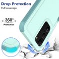 thumbnail image 3 of for Samsung Galaxy S23 Plus Heavy Duty Case,Stylish 2 in 1 Military Grade Armor PC+TPU Silicone Hybrid Rugged Shockproof Glossy Grip Edge Protective Anti-Scratch Back Phone Cover,Mint, 3 of 5