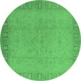 thumbnail image 1 of Ahgly Company Indoor Round Oriental Emerald Green Traditional Area Rugs, 6' Round, 1 of 4