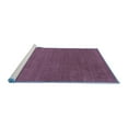 thumbnail image 2 of Ahgly Company Machine Washable Indoor Rectangle Abstract Blue Contemporary Area Rugs, 2' x 4', 2 of 4