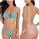 thumbnail image 2 of Trajes de baño Amzcrzy Tankini para mujer, trajes de baño, traje de baño vintage estampado para mujer, traje de baño conservador, conjunto de falda de playa estampada para mujer, azul claro, 2XL, 2 of 5