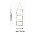 thumbnail image 3 of 6 Inch 3-Picture Wooden Frame Multi Photo Display Stand Rope Wall Mounted Picture Organizer Hanging Room Decor White, 3 of 7