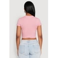 thumbnail image 5 of Womens Cropped Short Sleeve Crew Neck Tee, 5 of 5