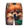 thumbnail image 7 of Daiia Colorful Leaf Chihuahua Mens Woven Stretch Pajama Short,Short Pajama Pants-X-Large, 7 of 7