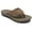 Tan, variant on Mens Hayes Faux Leather Slip-On Flip-Flops