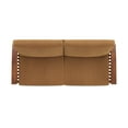 thumbnail image 6 of Weston Home Warner Microfiber Sofa, Rust, 6 of 7