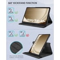 thumbnail image 3 of Case for Samsung Galaxy Tab A9+ (11 inch) A9 Plus 2023 PU Leather Cover Sleep Wake Function 360 Rotating Stand Protective Shell Gift Festivals, 3 of 6