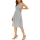 thumbnail image 4 of Vestido floral de tirantes de verano de INSPIRE CHIC para mujer XS azul grisáceo, 4 of 5