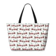 thumbnail image 2 of Kdxio Christmas Train for Beach Bag for Women Large Beach Tote Bag Waterproof Sandproof Swim Bag with Zipper Pockets Beach Vacation Travel, 2 of 7