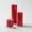 Red, variant on Richland Pillar Candles 3" x3", 3" x6" & 3" x9" Red Set of 3