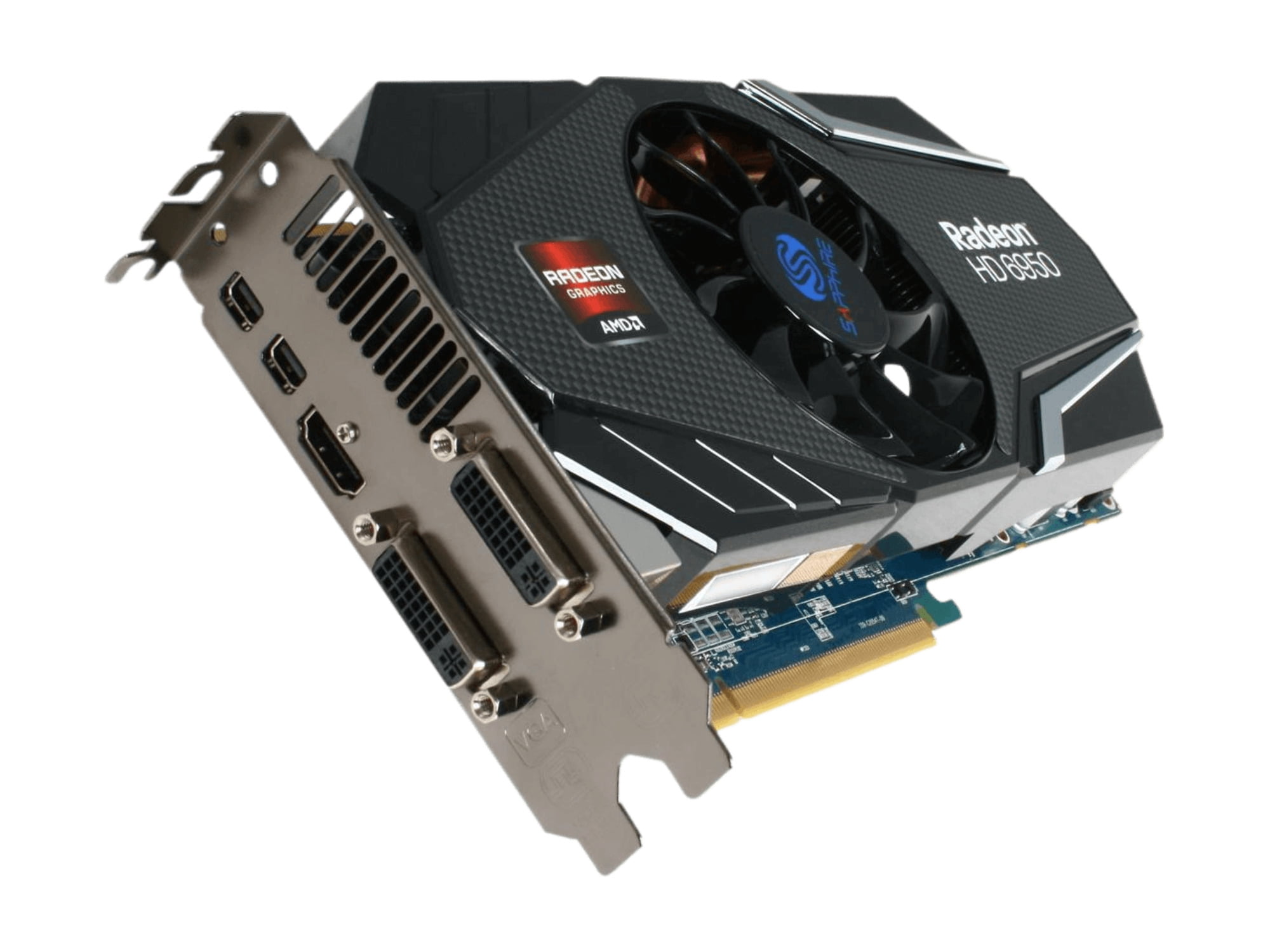 SAPPHIRE Radeon HD 6950 1GB GDDR5 PCI Express 2.1 x16 CrossFireX Support Video Card with Eyefinity 100312-1GSR