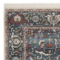 thumbnail image 5 of SAFAVIEH Vintage Persian Forrester Floral Bordered Polyester Area Rug, Blue/Ivory, 4' x 6', 5 of 7