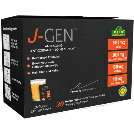 J-GEN Anti-aging Powder Supplement - 30 Packets (Best Vitamin Powder Supplement)