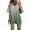 37-Green, variant on Gaecuw 2 Piece Outfits for Women Shorts Legging Sets Short Sleeve Pullover Short Length Seamless Shorts V Neck Oversized Waist Fashion Suits Casual Summer Sets Suit Set Two Piece Sets Sky Blue L