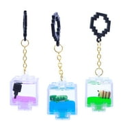 Minecraft Charms Backpack Hanger, Action Figure Accessory Keychain, Children Ages 3+