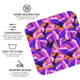 thumbnail image 3 of Lsque Tropics Leaf Pattern 4" Drink Coasters Set of 4, PVC Leather Absorbent Coasters, Table Coaster Set Decorative Coffee Cup Coasters Housewarming Gift -Square, 3 of 6