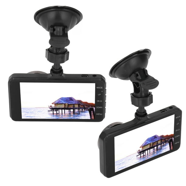 DVR Para Automóvil, 1080P HD Cámara De Tablero Dual Detección De Movimiento Grabación En Bucle Visión Nocturna Por Infrarrojos Pantalla Táctil De 4 Pulgadas Gran Angular De