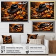 thumbnail image 4 of Designart "Cowboy Hat with Autumn Vibes II" People Framed Wall Art - Mid-Century Orange Cowboys Living Room Framed Canvas Art, 4 of 6