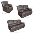 thumbnail image 4 of CorLiving Plush Reclining Bonded Leather Sofa Set, 4 of 9