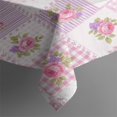 thumbnail image 3 of Pioneer Flower Floral Print Pattern Rectangle Tablecloth 60"x84", Waterproof Polyester Table Cloth, Wipeable Spillproof for Dining Camping Indoor Outdoor, 3 of 5