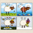 thumbnail image 3 of CafePress - Sheep Of All Seasons Tote Bag - Unisex Canvas Tote Bag, Beige, 1-Piece, 3 of 7