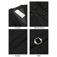 thumbnail image 3 of Coshow Men's Suit Vests Layered Waistcoat Business Formal Dress Vest for Wedding with Pockets, 3 of 5